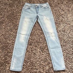 Light Wash Skinny Jeans